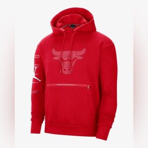 Nike Jordan NBA Chicago Bulls Fleece Courtside Statement Hoodie | University Red